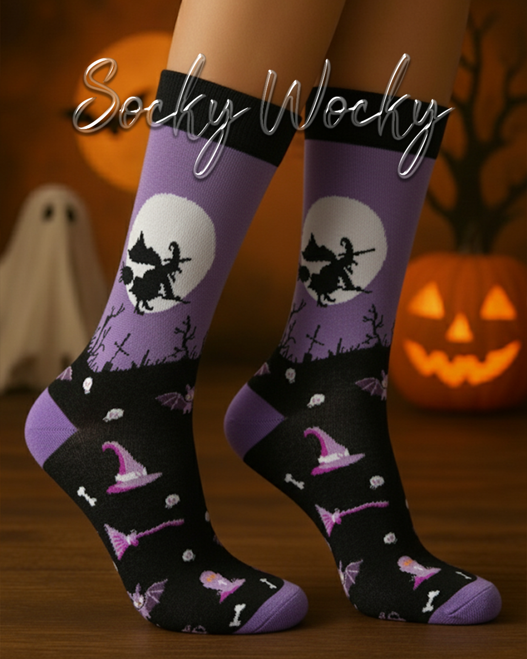 Calzini Strega Halloween Serie Costume Magico